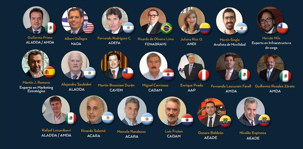 Países participantes en Foro Automotor Latinoamericano